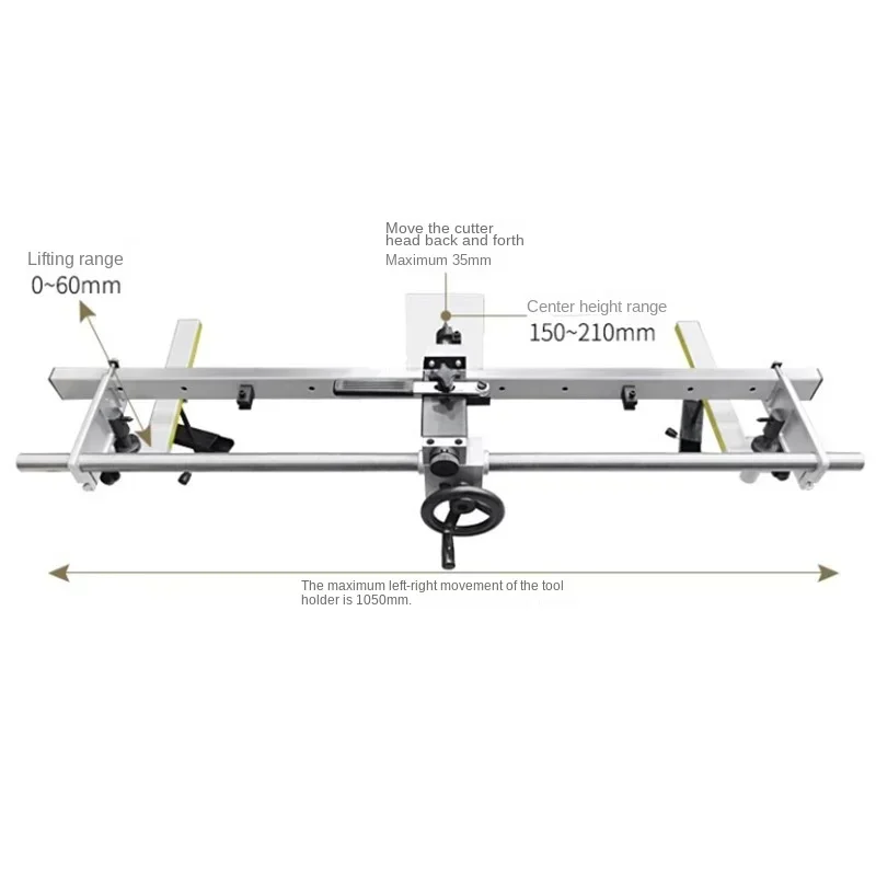 

Woodworking Lathe Copying Bracket Stair Post Armrest Table Tool Rest Guide Rail Wooden Rotating Copying Bracket