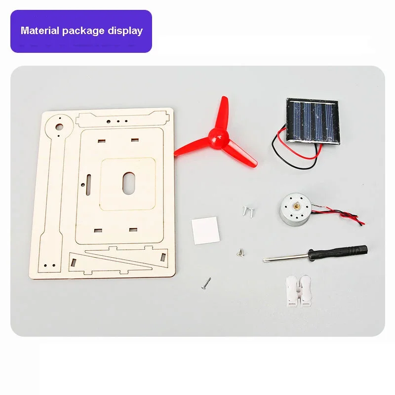 Piccole turbine eoliche fai da te solare mulino a vento modello giocattoli solari educazione apprendimento giocattolo divertente regalo per la