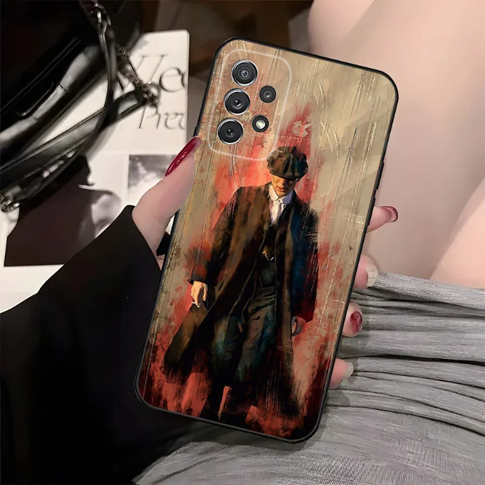 M-Movie P-Peaky B-Blinders Phone Case For Samsung Galaxy A13,21s,22,31,32,52,53,71,80,91 Black Soft Cover