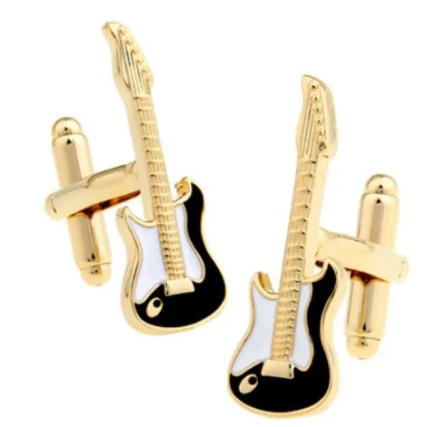iGame Guitar Cuff Links Quality Brass Material Music Instrument Series Cufflinks For Wedding Men