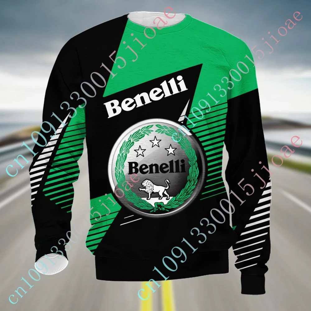 Benelli Sweatshirt Casual Oversized T-shirt Anime T Shirt For Men Women Harajuku O Neck Long Sleeve Unisex Clothing Custom Logo