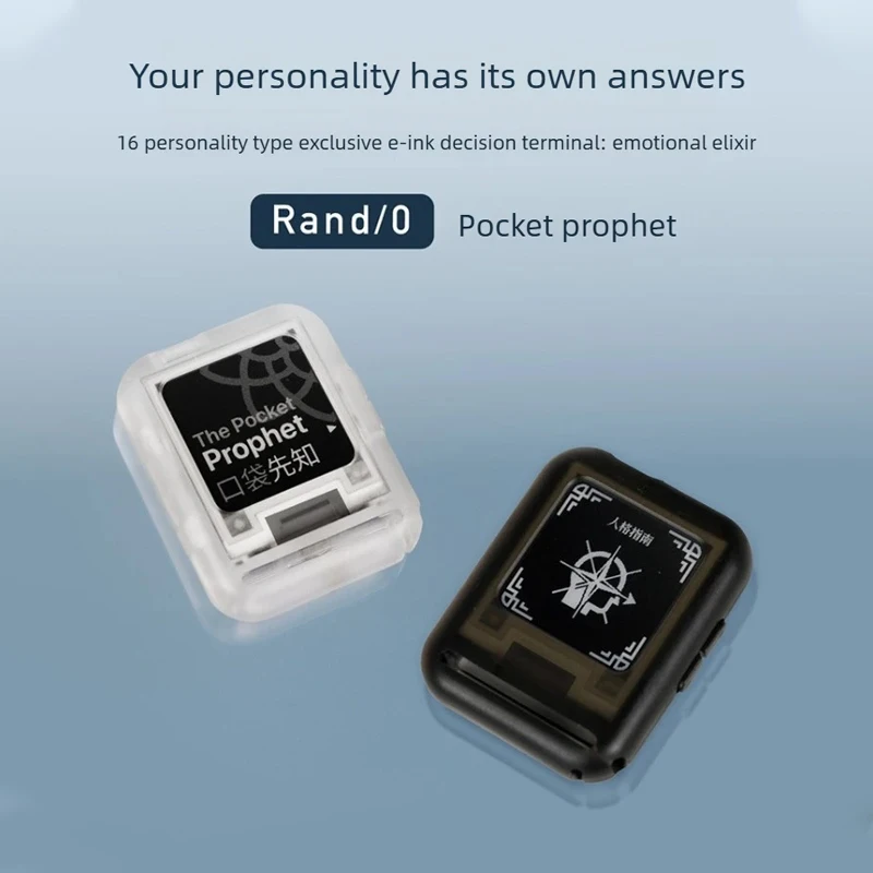Sspai Rand/0 The Pocket Prophet 184 Ppi Ink Screen Bluetooth Remote Control MBTI Fortune Teller Answer Book Portable Mini