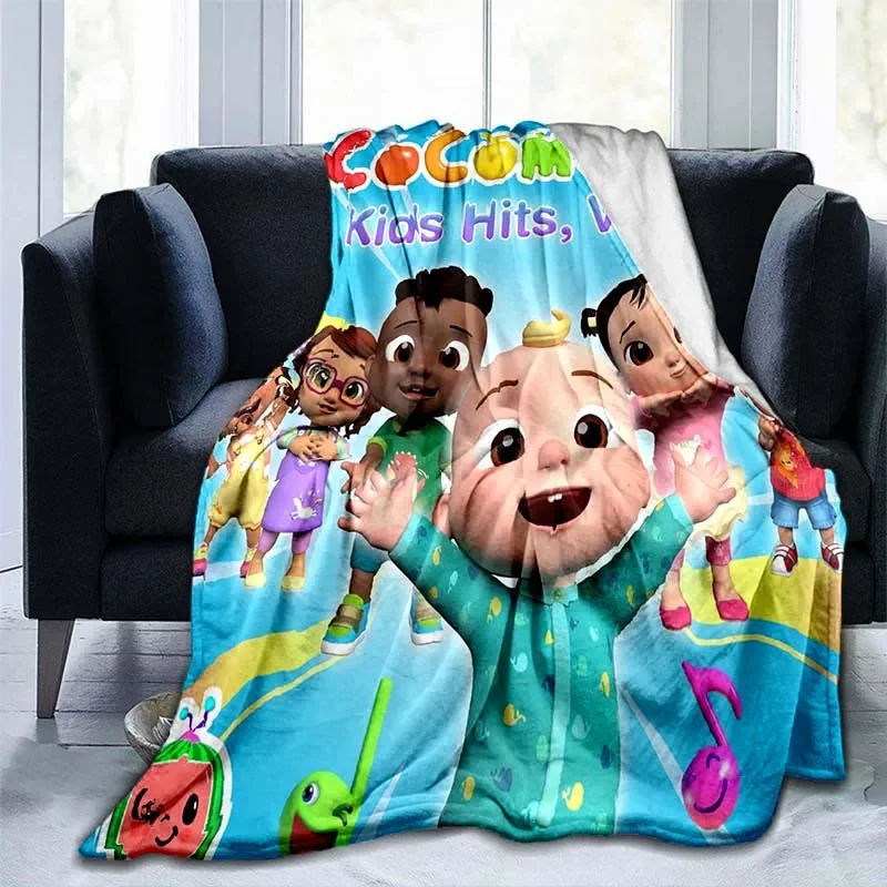 Baby Goodnight Cartoon Soft Throw Blanket Kawaii Cute C-Coco Fleece Printed Bedspread Sofa Home Children Gift