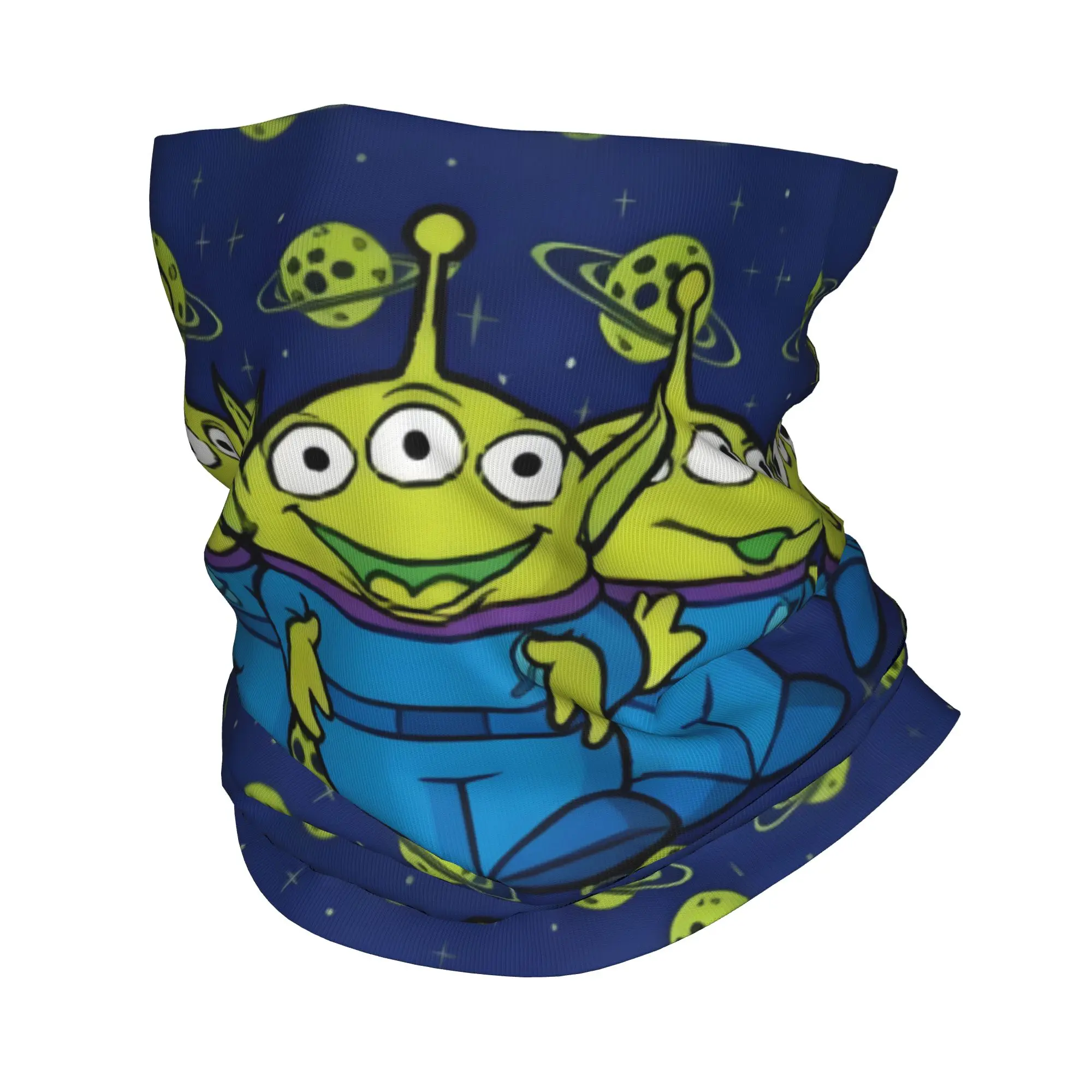 Custom Blue A-Aliens Bandana Neck Gaiter UV Protection Face Scarf Cover Men Women T-Toys S-Storys Headwear Tube Balaclava