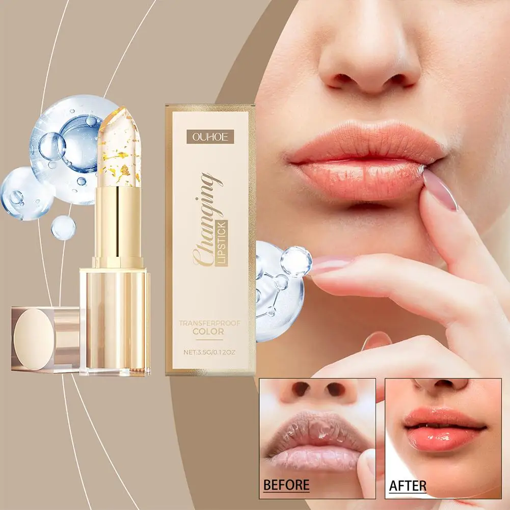 Volumegevende Kleur Veranderende Lippenstift Hydraterende Lange Lipgloss Diepe Balsem Voedende Transparante Voller Zorg Blijvende H4G9