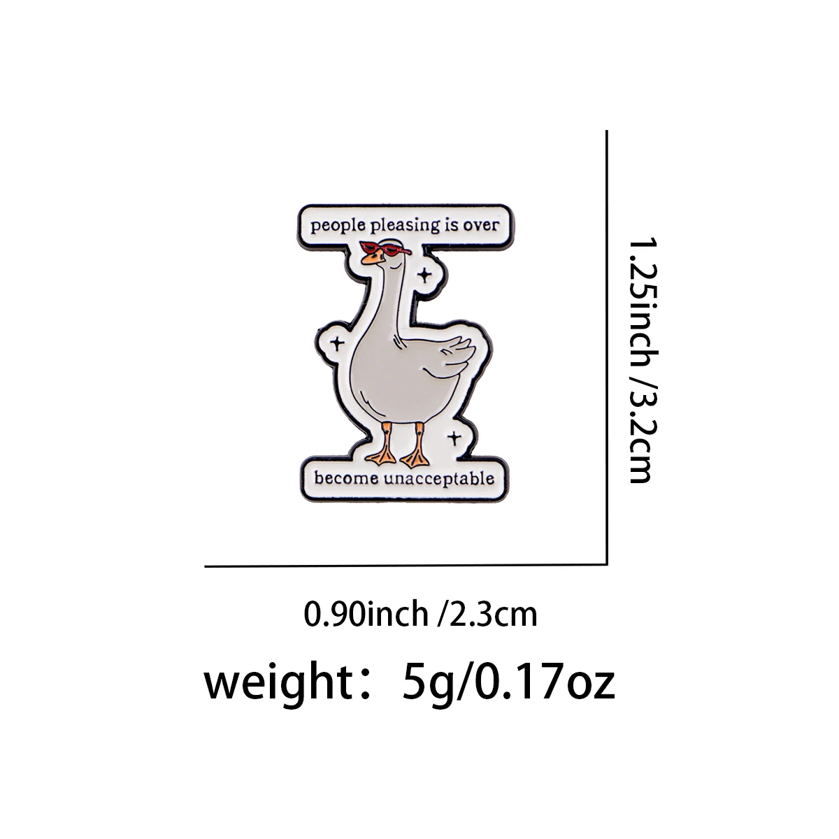 الناس الممتع أكثر من أوزة المينا دبوس التلبيب دبابيس لحقائب الظهر دبابيس للنساء مجوهرات الأزياء اكسسوارات الأصدقاء هدية