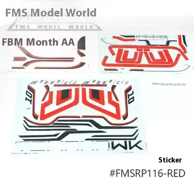 Fms 80mm Foton V3 Model Airplane I Original Accessories Fuselage Flat Tail Main Wing Vertical Tail Landing Gear Tire Led Light image 3