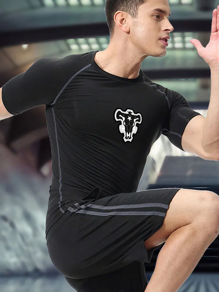 قميص أنيمي للرجال للياقة البدنية ، تي شيرت سريع الجفاف ، صالة ألعاب رياضية ، كرة سلة ، توب غير رسمي ، تخفيضات كبيرة ، رياضات ، صيف ، way