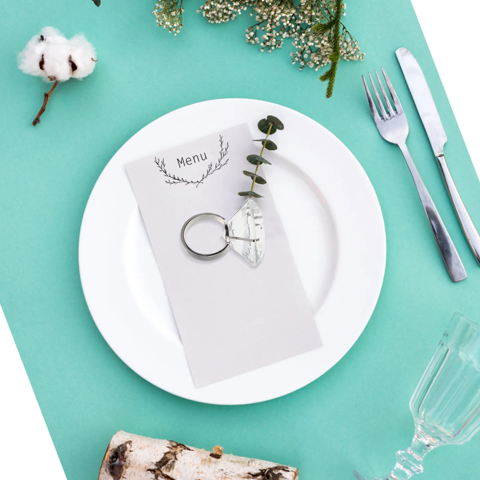 

6Cm Glass Crystal Prop For Celebrations Engagements Anniversaries Simulated Wedding Decorations Wedding Party Ring Props Glass