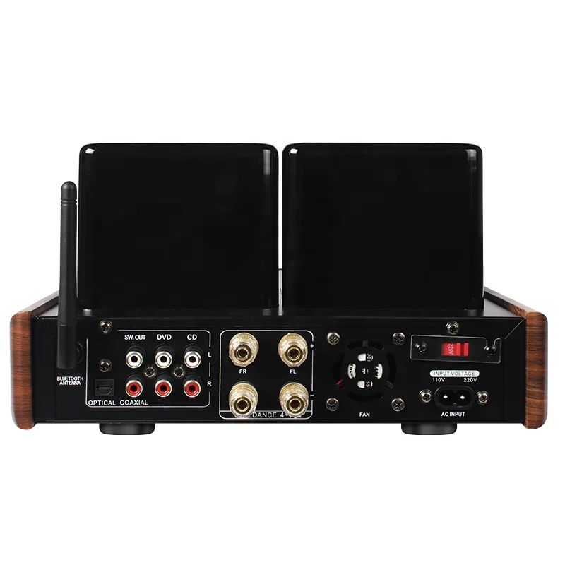 BT5.0 Hifi Stereo Audio Power Amplifier 60w Dual Channel Power Amp Integrated Hybrid Vaccum Home Vacuum Tube Amplifiers