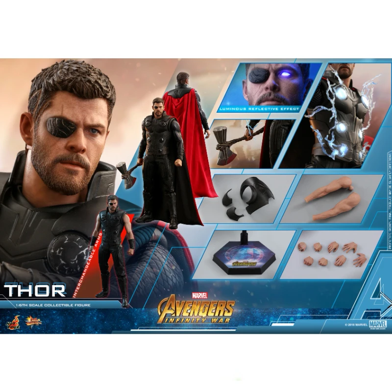 In Stock HotToys MMS474 Avengers 3 Thor 7.0 1/6 Anime Action Figure Toy Gift Model Collection Hobby