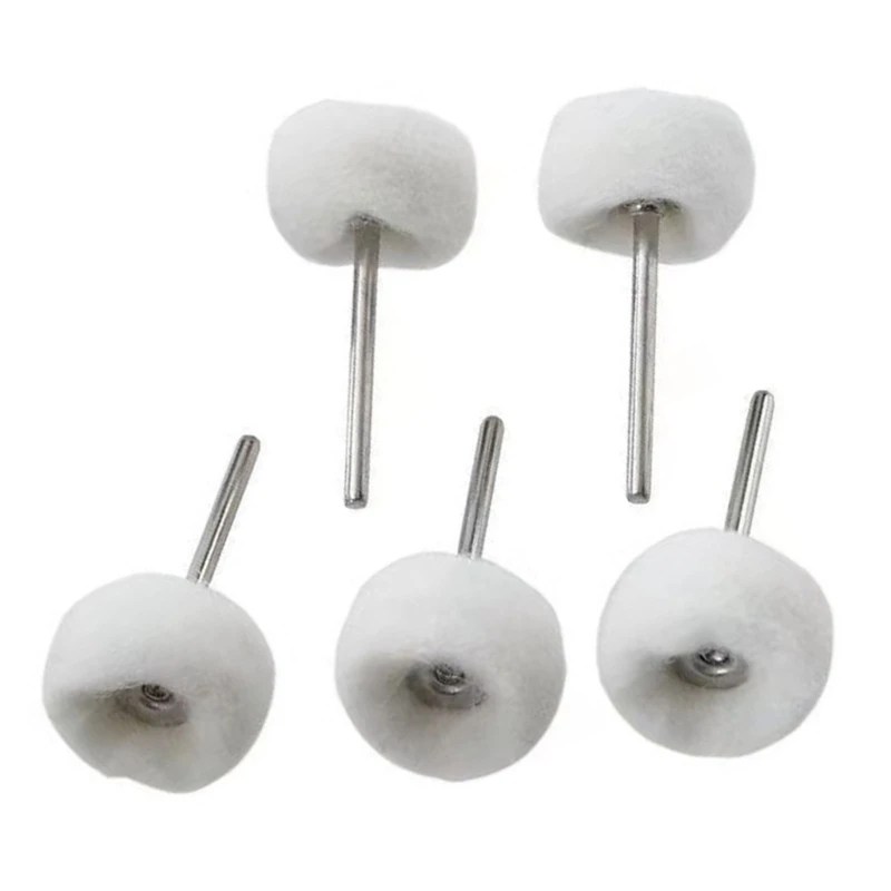 Wool Felt Buffing Tip Set, For Precise Polishing, Detailed Metal and Glass Work