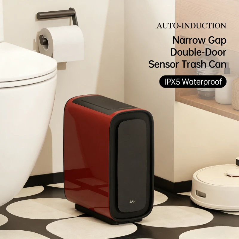 

Smart Sensor Trash Can Automatic High Feet with Lid Garbage Bins Stainless Steel Waste Bin Narrow Wastebasket Kitchen Dustbin