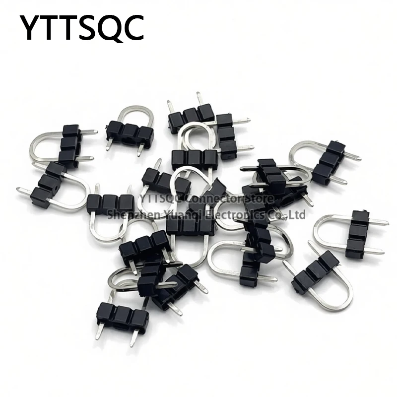 100Pcs/U type single row needle 1 * 3P spacing 5.08mm 3P2 foot 1x3P paper clip, plastic spacing 2.54mm 5.08mm jumper pin