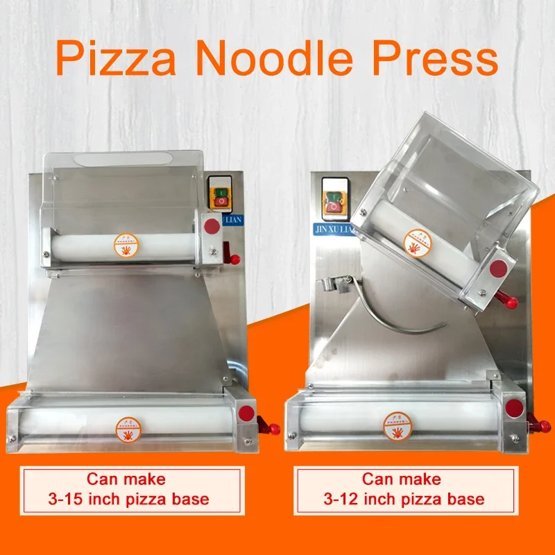 30cm 12 inches Dough Pressing Machine Automatic Commercial Electric Bakery Pizza Dough Roller Dough Press Machine Pasta Machine