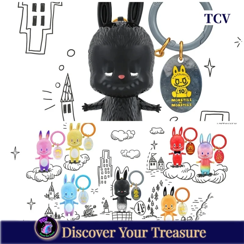 

Tcv Popmart The Monsters Labubu 10th Anniversary Series Blind Box Keychain Blind Box Toy Gift Mystery Box Zimomo Mococo Tycoco