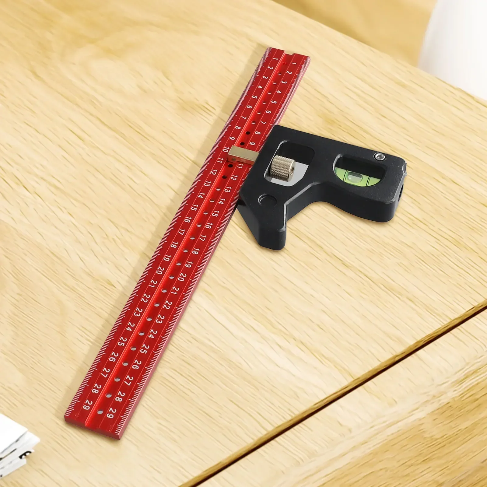 Lightweight For Amateur DIYers Angle Ruler Positioner Movable Scale Groove Design Scale Locator Stainless Steel