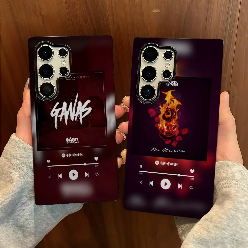 

M-Maikel D-Delacalle Phone Case For Samsung S25 Film Shell Luxury GalaxyS24Ultra 23plus S22 21 A56 36 26 16 Double Layer Cover