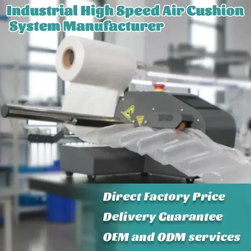 YjnPack Leader Inflatable Bag Buffer Packaging Pillow Void Filling Wrap Air Cushion Bubble Film Machine