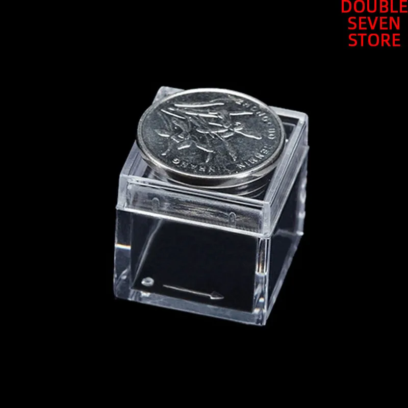 Inside 2*2*2cm High transparent chip box mini plastic box PS storage box