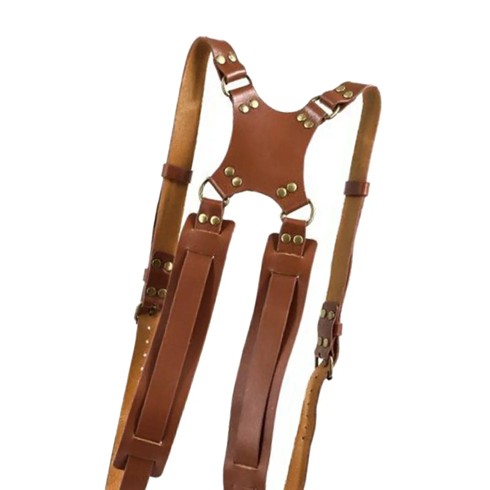 

Adjustable Cowhide Dual Camera Strap Quick Release Padded Harness Accessory for Professional Photography