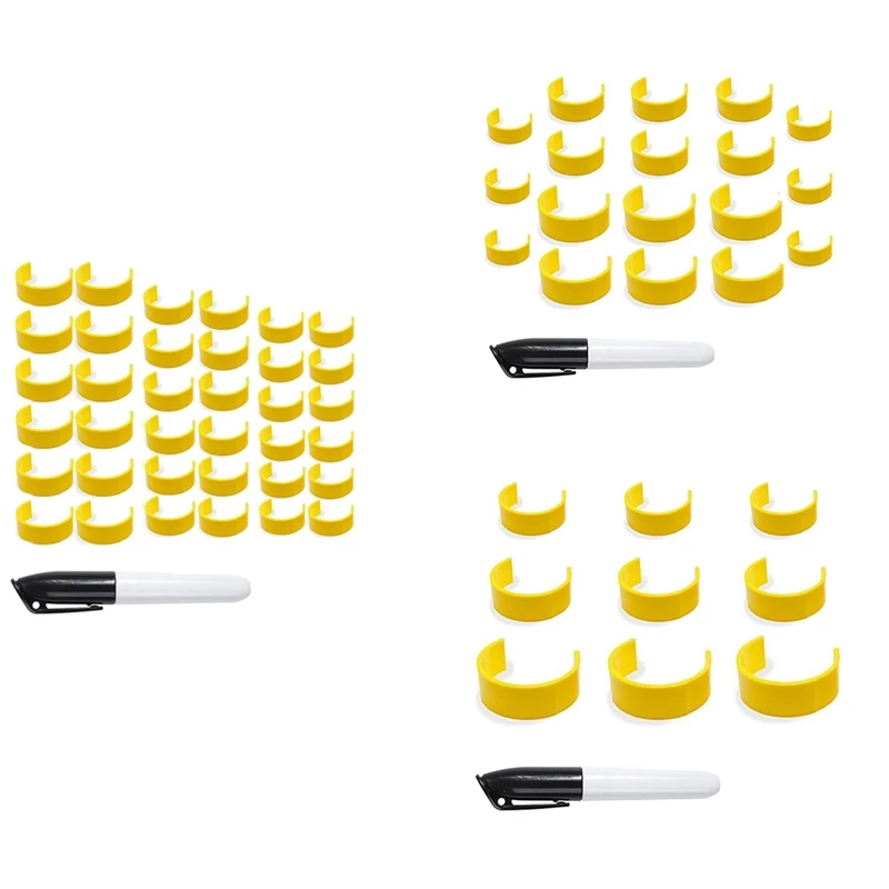 

Зажимы для бутылок с таблетками, зажимы для этикеток для бутылок с лекарствами для легкой идентификации лекарств, упаковка с ручкой для этикеток