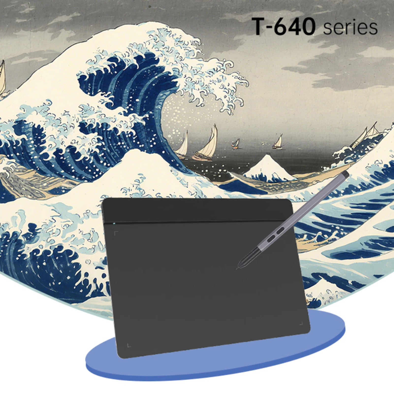 

Графический планшет 6x4 дюйма с стилусом 16K и 10 сменными наконечниками, OTG-адаптер для Win/MAC/Android, совместим с Sketchbook