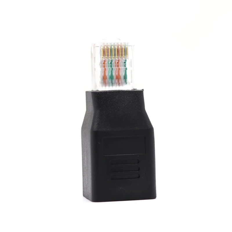 Adaptador de Cable Ethernet cruzado RJ45 M/F, macho a hembra, DF