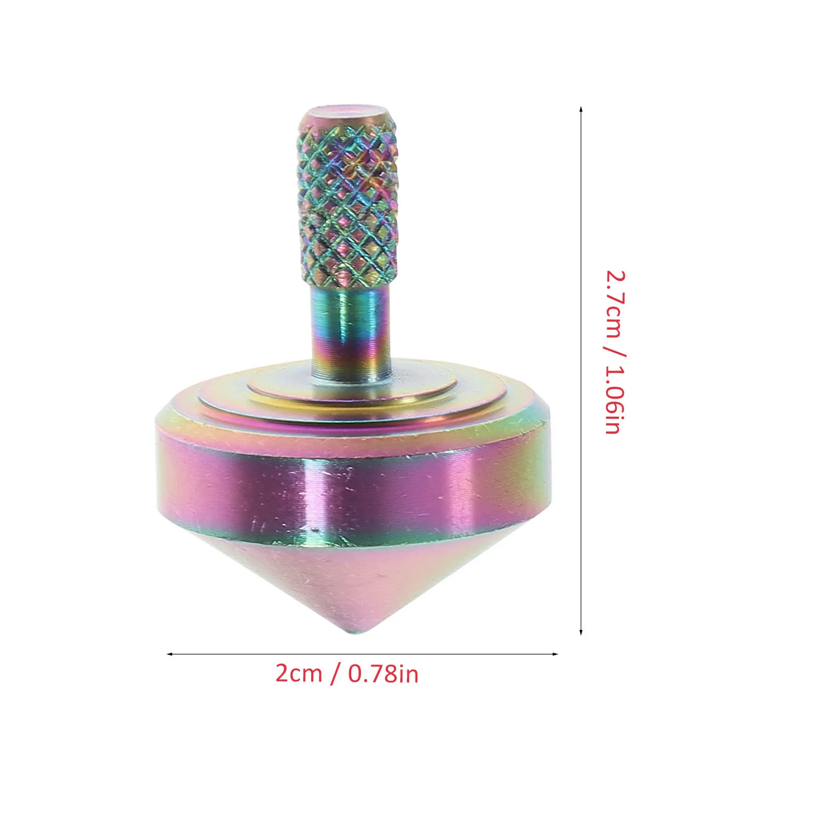 Mini giroscópio de metal, top giratório de liga para adultos e crianças, alívio do estresse, jogo educacional de mesa, tempo mais de 3