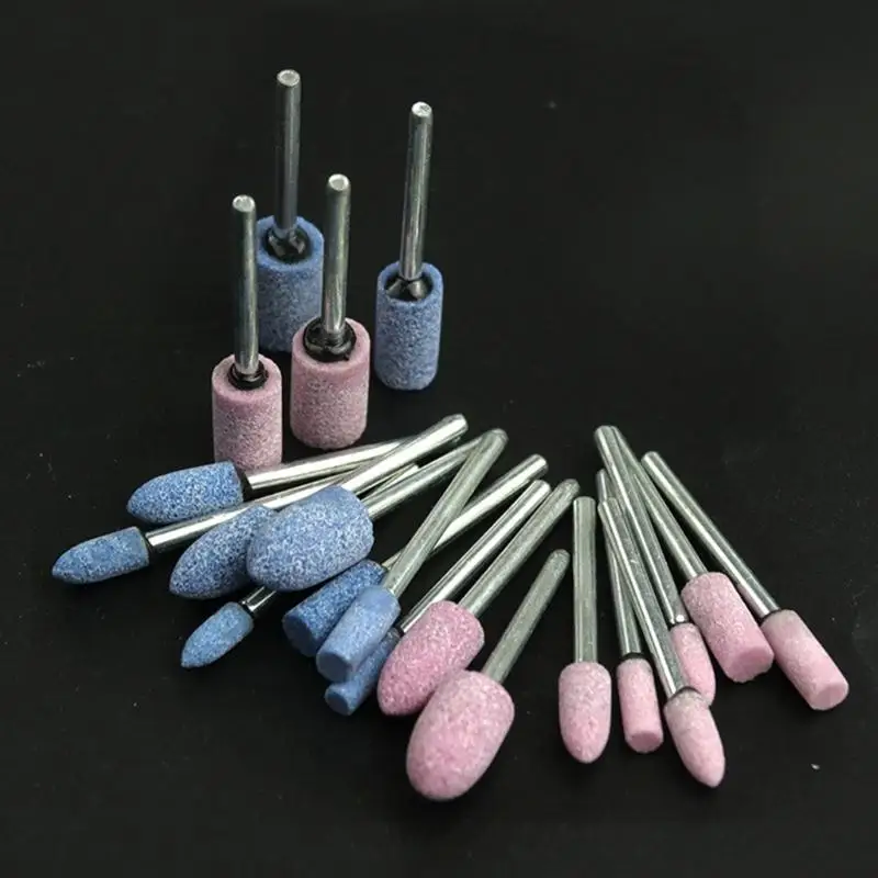 

652F 10Pcs Polishing Head Wheel Grinding Stone Bit Set for Electric Rotary Power Tool Marble Jades Craft Projects