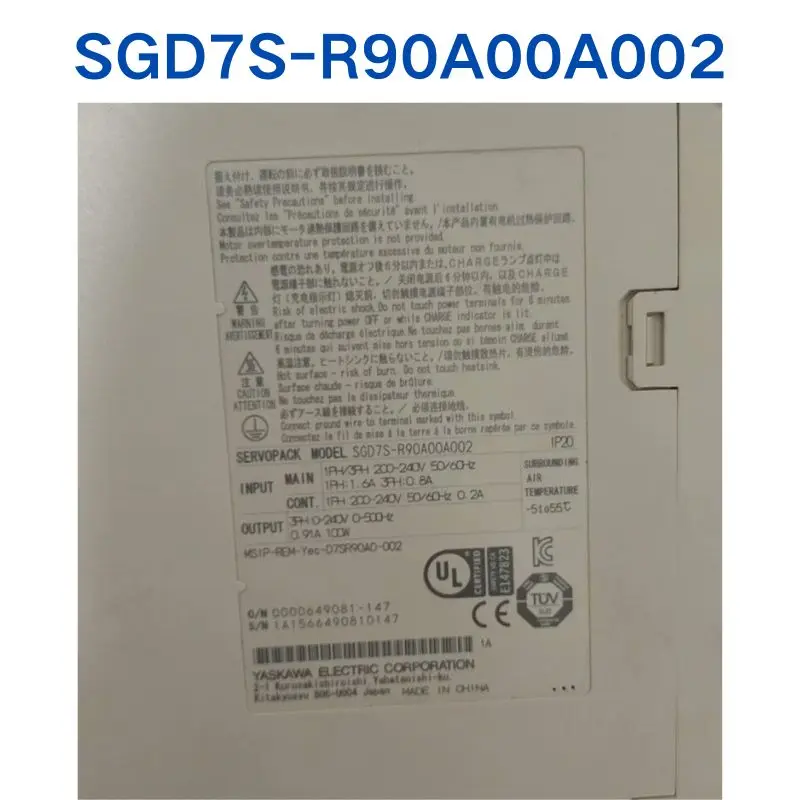 Second-hand test OK，YASKAWA Driver，SGD7S-R90A00A002