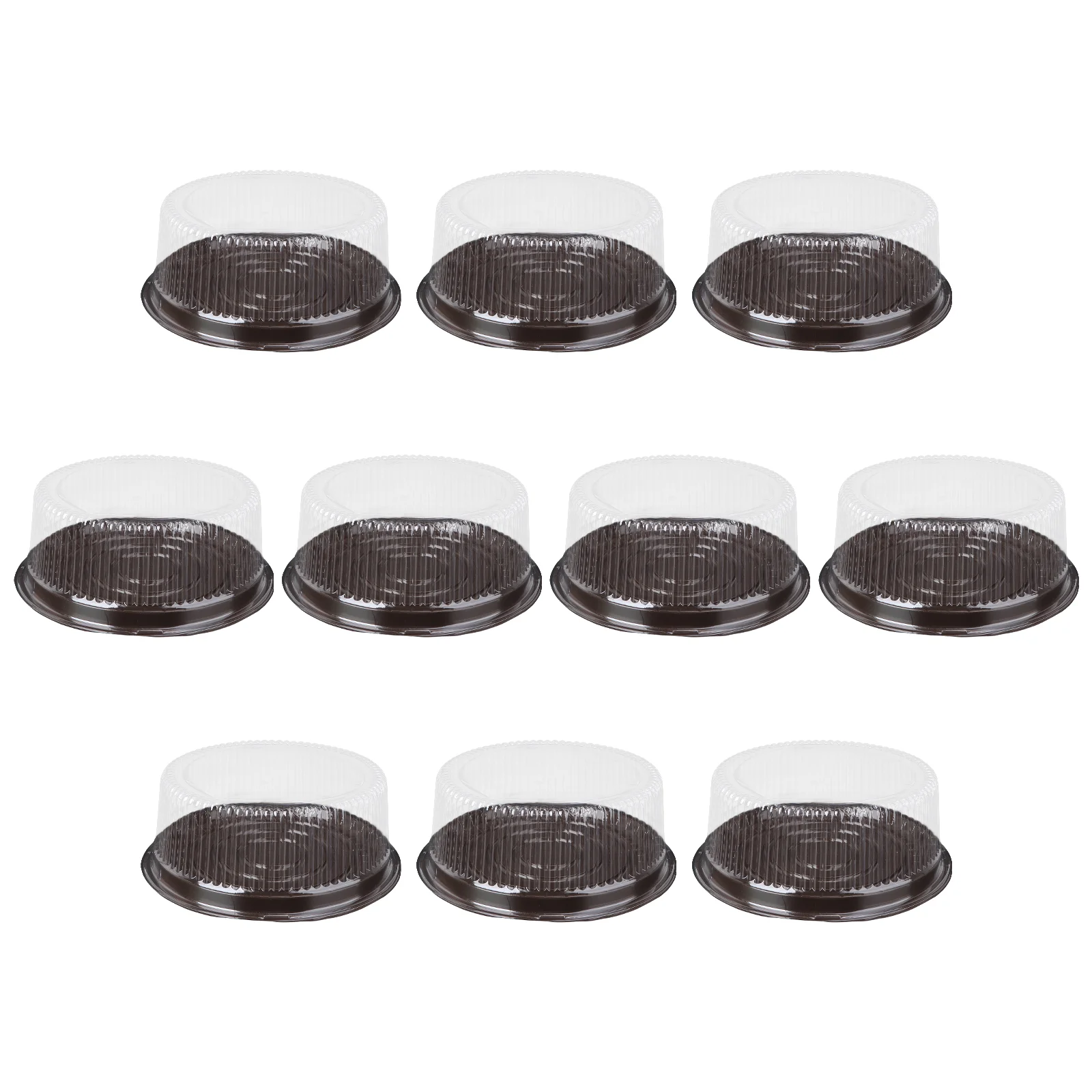 

10Pcs 8 Inch Transparent Plastic Cake Pastries Box Cupcake Muffin Dome Holders Cases Boxes Cups plastic cake boxes