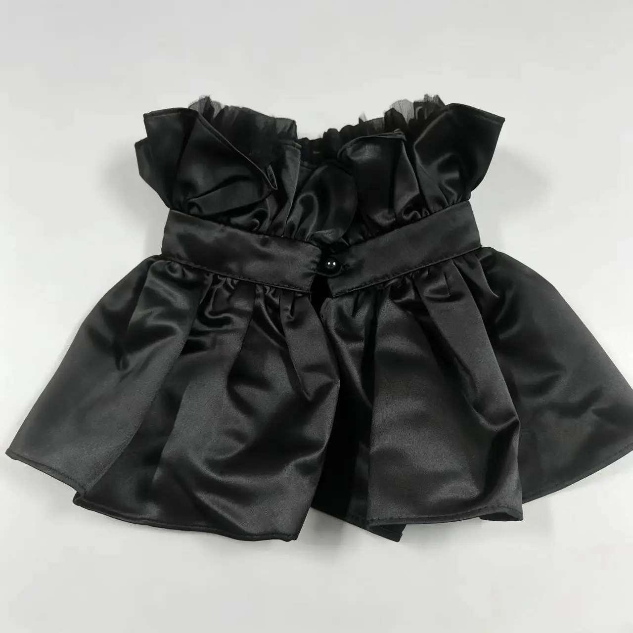 High Collar Ruffle Fake Collar Clown Collar Pearlescent Button Retro Vintage Cape Collar Cos Scarf