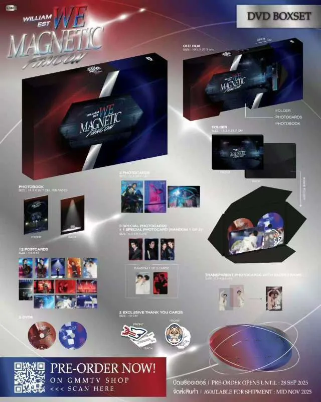 

Pre-sale Official Thailand Star LYKN Thame - Po Heart That Skips a Beat WilliamEst Wesley DVD Boxset