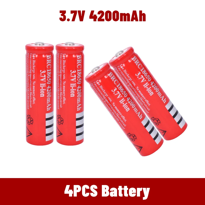 18650 3,7 v 4200 mah 18650 литиевая аккумуляторная батарея для EvreFire фонарик батареи + зарядное устройство