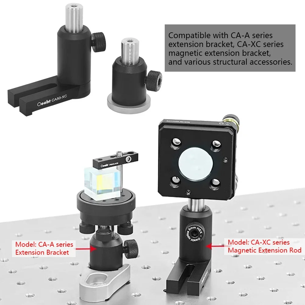 Imagem -03 - Optical Post Pcah-s Series Vacuum Post Compatível m6 m4 Tap Haste de Extensão Óptica Suporte Rod Aço Inoxidável