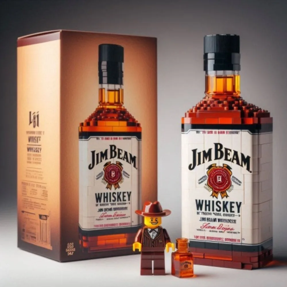 A Variety of Interesting Wine Bottle Building Blocks New Building Block Gifts High End Cultural Creative Building Blocks