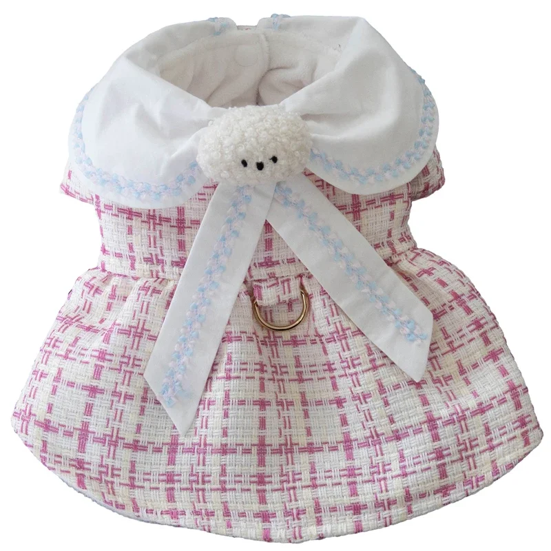 

Small Dog Dress Winter Pet Clothes Dresses Yorkie Pomeranian Shih Tzu Maltese Bichon Frise Poodle Dog Clothing Pet Costume Skirt
