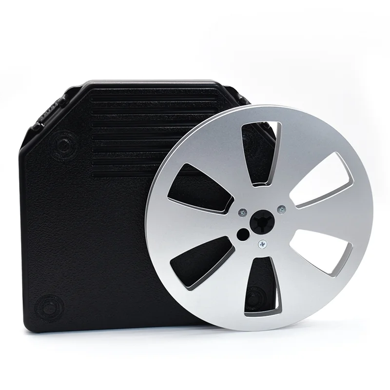 7Inch 6-Hole Empty Takeup Reel With Empty Take Up Reels Storage Box Portable Protection Case For 7Inch Sound Tapes A