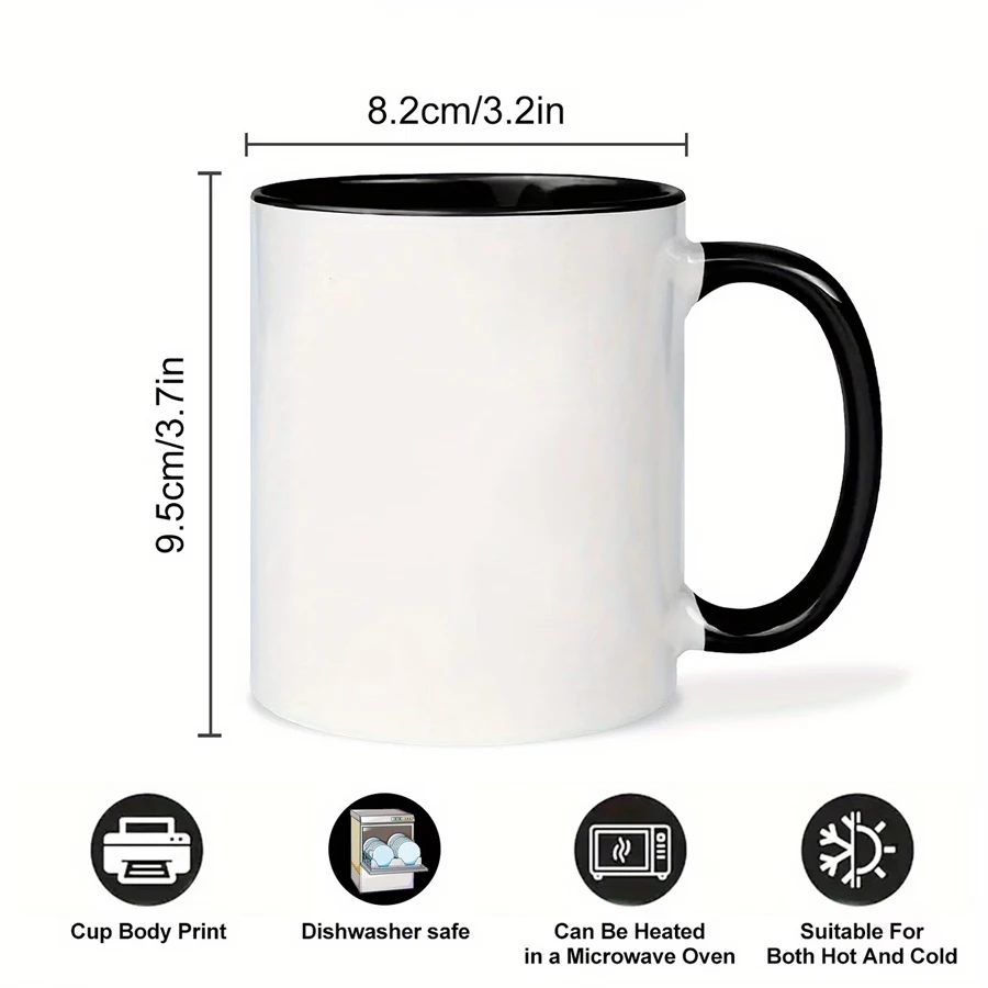 1 Piece 11 oz - Porcelain Coffee Mug Is the Best Gift for My Uncle, Dishwasher Safe, the Best Gift for Uncle from a Nephew, the Best Birthday Gift, Wedding Gift, Party Gift, Anniversary Gift, Valentine's Day Gift