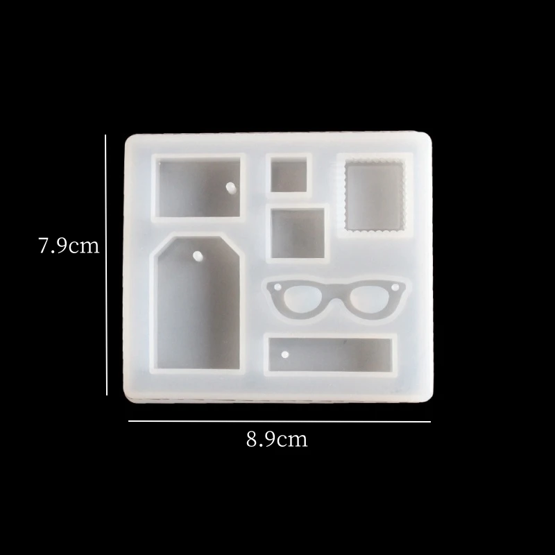 Stampo in silicone liquido con resina UV trasparente per gioielli con ciondolo contagocce in cristallo fai-da-te