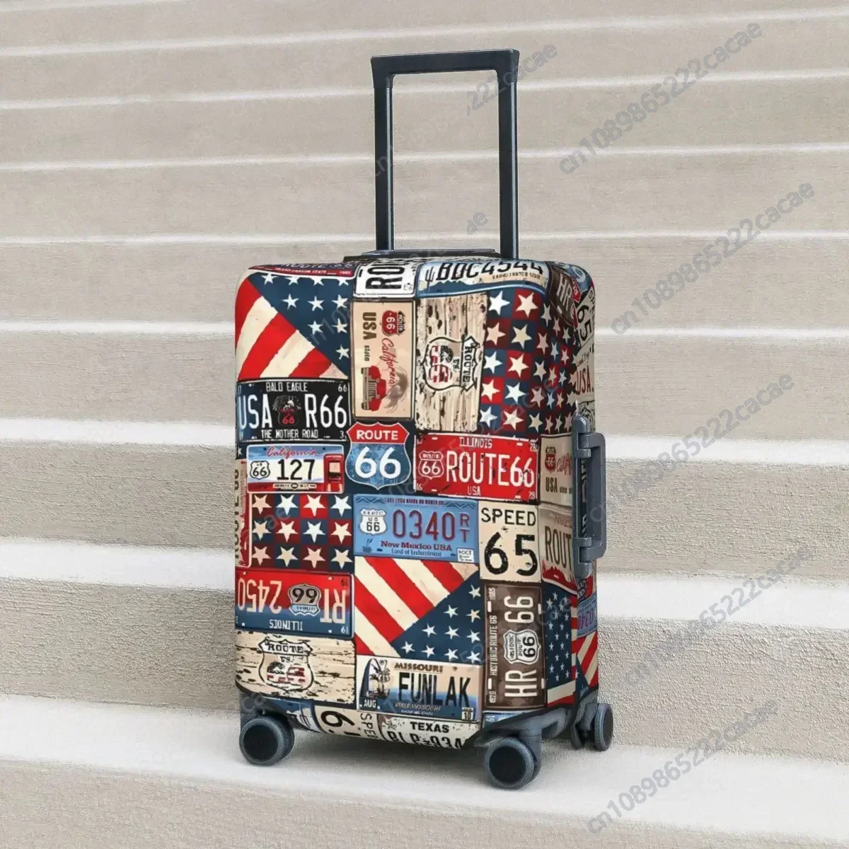 Travel Printed Suitcase Cover Holiday Vintage History Practical Luggage Case Travel Protector Custom Made