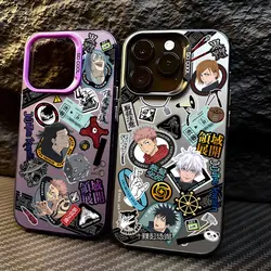 Funda de teléfono de Anime japonés Jujutsu Kaisen, cubierta trasera a prueba de golpes para iPhone 15, 14, 13, 12, 11 Pro Max, X, XR, XSMAX, 8, 7 Plus, Candy Matte