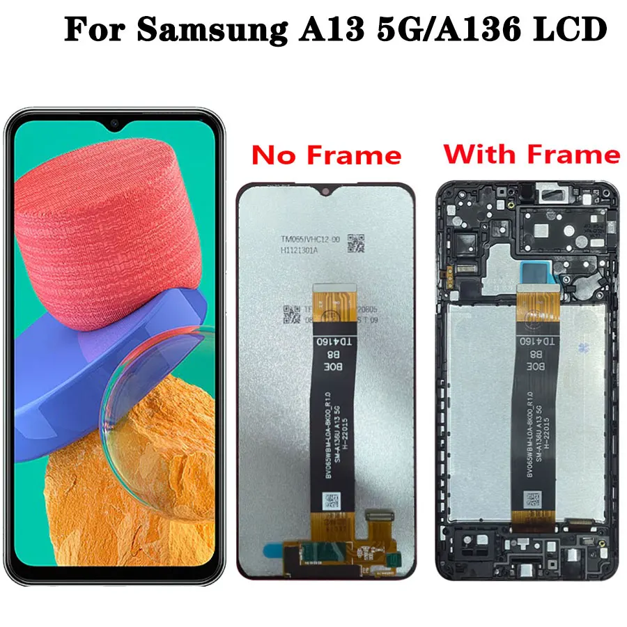 High Quality For Samsung A13 LCD Display Screen Touch Panel Digitizer Replacement Parts For Samsung A135F A136U A137F LCD