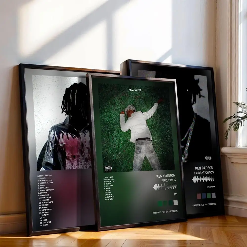 Ken Carson Poster Musik Album Cover für Zimmer Leinwand Malerei Druck Kunst Home Wand Dekor Bild Geschenk