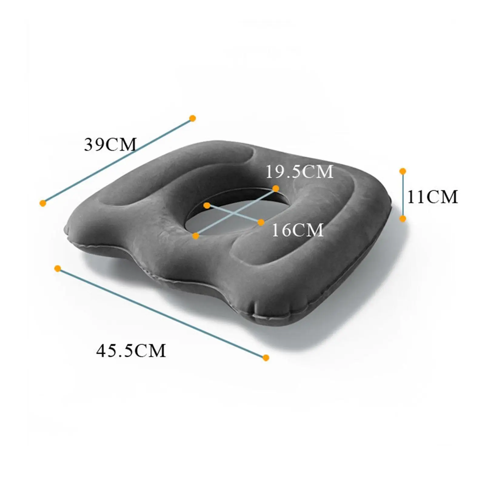 Inflatable Donut Pillow Tailbone Pad Easy to Clean for Travel Trains