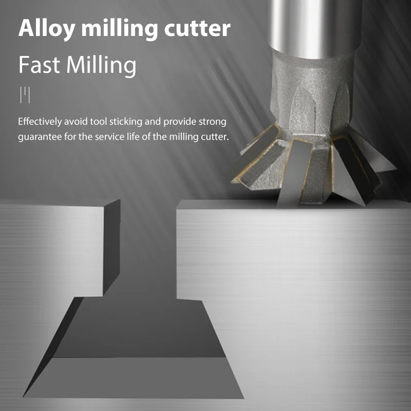 RL Dovetail Milling Cutter 45 Angle 60 Angle 55 Angle T-slot Milling Cutter D12-60MM