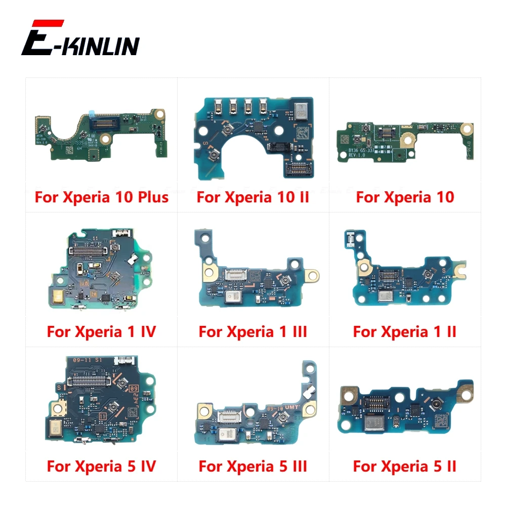 Mic Microphone Sim Card Socket Slot Adapter Connector Reader Holder Board Flex Cable For Sony Xperia 1 5 10 Plus II III IV