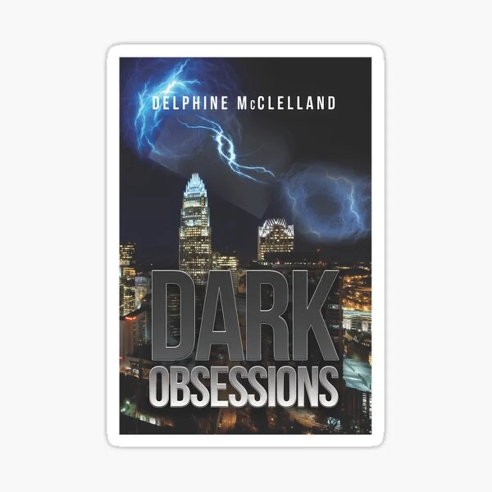 Dark Obsessions by Delphine McClelland  Sticker for Laptop Decor Bedroom Car Cute Cartoon Art Fashionable Public Suitcase