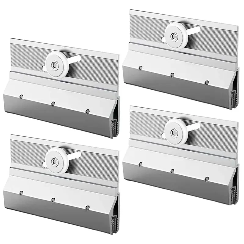 

Новые безрамные ролики для душевых дверей, 4 шт., M6053, хромированный алюминий, круглое пластиковое колесо 3/4 дюйма